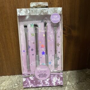 Real Techniques Metallic Eyes Makeup Brush Set 4 Piece New In Package‎
